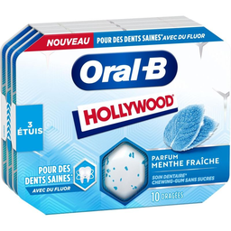 HOLLYWOOD Chewing-gum à la menthe fraîche Oral-B 17 g