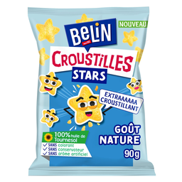 BELIN Aperitivos Croustilles Stars sabor natural 90 g