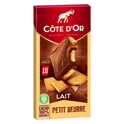 COTE D'OR Tablette de chocolat au lait petit beurre 1 pièce 170 g