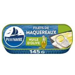PETIT NAVIRE Mackerel Fillets in Extra Virgin Olive Oil 145 g