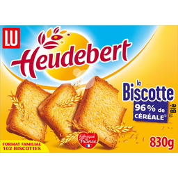 HEUDEBERT La Biscotte 96% de cereales 830 g