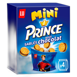 PRINCE Mini sablés au chocolat 4 sachets 160g