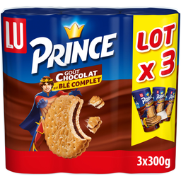 LU Biscuits fourrés au chocolat au blé complet Prince
