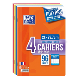 OXFORD Cuaderno Openflex A4 Seyes 96 Páginas