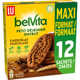 LU Biscuits petit déjeuner au chocolat Original Belvita