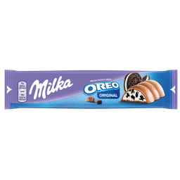 MILKA Barra de chocolate de leite com pedaços de Oreo 37 g
