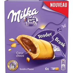 MILKA Bolachas Tender Break recheadas com chocolate de leite 156 g