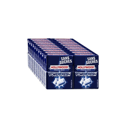 HOLLYWOOD Chicle Powerfresh Sin Azúcar 10 Grageas