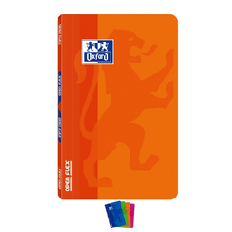 OXFORD Cuaderno Openflex 11x17cm Grapado 96 Páginas Cuadrícula Pequeña Color Aleatorio 90 g
