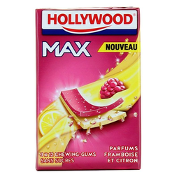 HOLLYWOOD Chicle Max Frambuesa Limón 3x23g