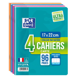 OXFORD Cuaderno 17X22 Seyes 96 páginas (lote de 4)