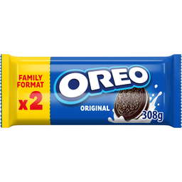 Oreo Biscuits Au Chocolat Fourrés À La Vanille Original 2X14 Biscuits 308G
