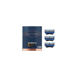 KING C GILLETTE Lames de rasoir pour rasage et contours x3