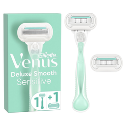 VENUS Rasoir 3 lames Smooth Sensitive pour femme, le rasoir + 2 lames