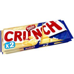 CRUNCH Tablette de chocolat blanc et céréales croustillantes