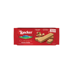 LOACKER Bolachas estaladiças recheadas com creme de avelã 90 g