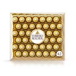 FERRERO ROCHER Bouchées au chocolat au lait noisettes et gaufrette 42 pièces 525 g