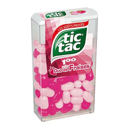 TIC TAC et X100 tic duo fraise