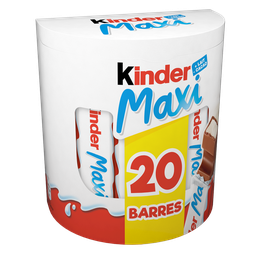 Kinder Maxi Barres Chocolatées 20 Barres 420G