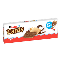 Kinder Cards Gaufrettes Croustillantes Fourrées Chocolat Et Lait 5X2 Biscuits 128G