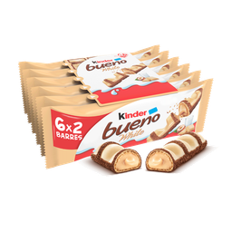 Kinder Bueno White Barres Chocolatées Au Chocolat Blanc 6X2 Barres 230G