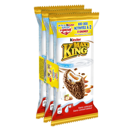 KINDER Maxi King Barra de chocolate leite avelã caramelo 35 g