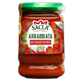 SACLA Sauce Arrabbiata aux tomates séchées bio 190g