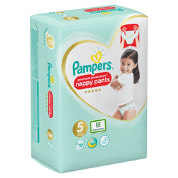 PAMPERS Pañales-braguita Premium Protection Talla 5, 92 unidades