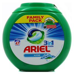 ARIEL PODS Cápsulas de Detergente Alpin 47D