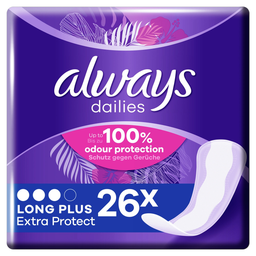 ALWAYS Salvaslip Dailies Extra Protect Long Plus, paquete de 26 unidades