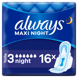 ALWAYS Compresas Maxi Night, paquete de 16