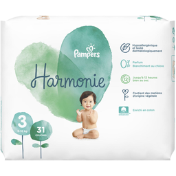 Pampers Harmonie Couches Taille 3 (6-10Kg) 31 Couches