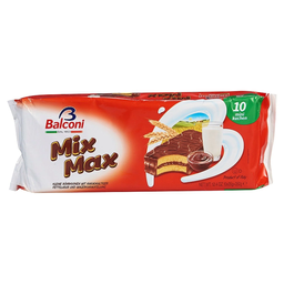 BALCONI Mix Max Mini génoises fourrées et enrobées au cacao 350 g
