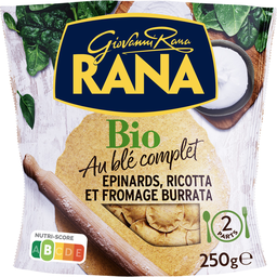 RANA Ravioli bio trigo integral espinafres ricotta e burrata 250 g
