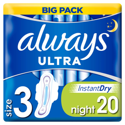 ALWAYS Compresa higiénica ultra night paquete de 20