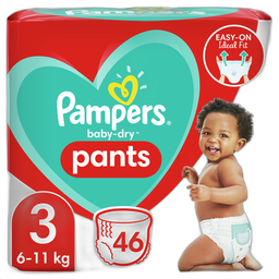 Pampers Baby-Dry Pants Couches-Culottes Taille 3 (6-11Kg) 46 Couches