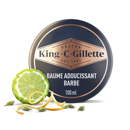 GILLETTE Baume Adoucissant Hydratant Barbe Homme Beurre de Cacao