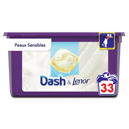 DASH Detergente Cápsula Caresse Sensitive Allin1 33 cápsulas