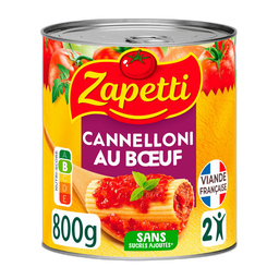 ZAPETTI Cannelloni pur boeuf 800g