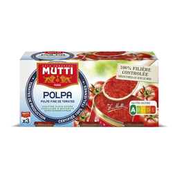 MUTTI Pulpe de tomate concassées/fines Polpa