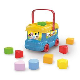 CLEMENTONI Brinquedo autocarro das formas 2 em 1 Mickey