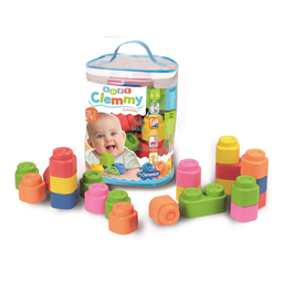 CLEMENTONI Saco flexível de construção 24 peças Clemmy BABY o saco