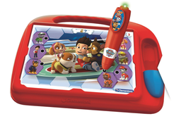 CLEMENTONI Secretária educativa Pat'Patrouille 1 pupitre, 1 stylo électronique, 9 fiches comprenant 18 activités, 1 notice