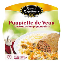 RAYNAL ET ROQUELAURE Paupiette de ternera con salsa de champiñones y arroz 285 g