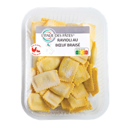 L'ITALIE DES PATES Pâtes Fraîches Ravioli Au Bœuf Braisé L'ITALIE DES PATES