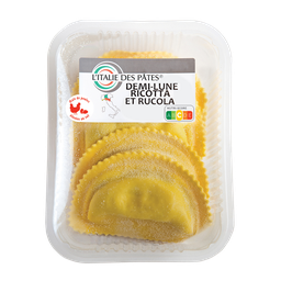 L'ITALIE DES PATES Pâtes Fraîches Demi-Lunes Ricotta Rucola L'ITALIE DES PATES