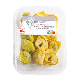 L'ITALIE DES PATES Pâtes Fraîches Agnolotti Ricotta Épinards L'ITALIE DES PATES