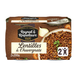 RAYNAL ET ROQUELAURE Lentejas a la Auvergnate, 2 x 200 g