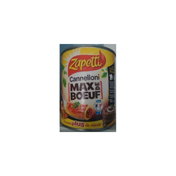 ZAPETTI Cannelloni Max Carne de Vaca 800g