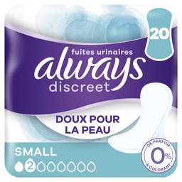 ALWAYS Discreet 0% Small Incontinence Pads 20 count